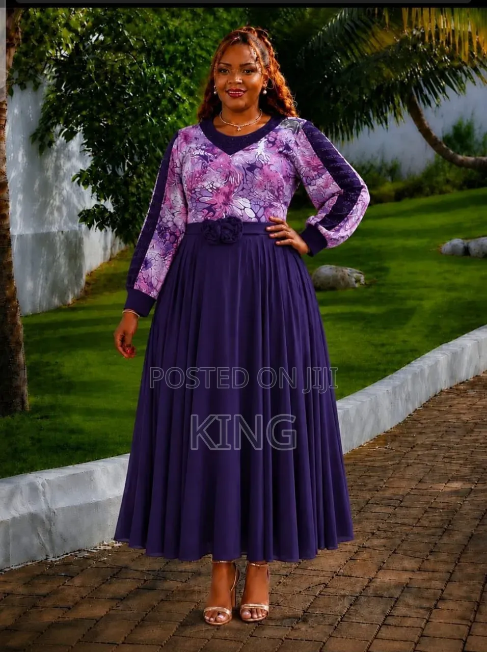 Floral Pleated Dress