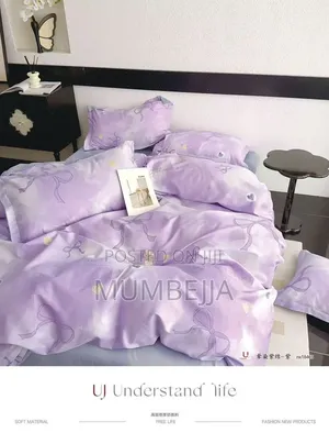 Purple Bow Lilac Duvet Cover