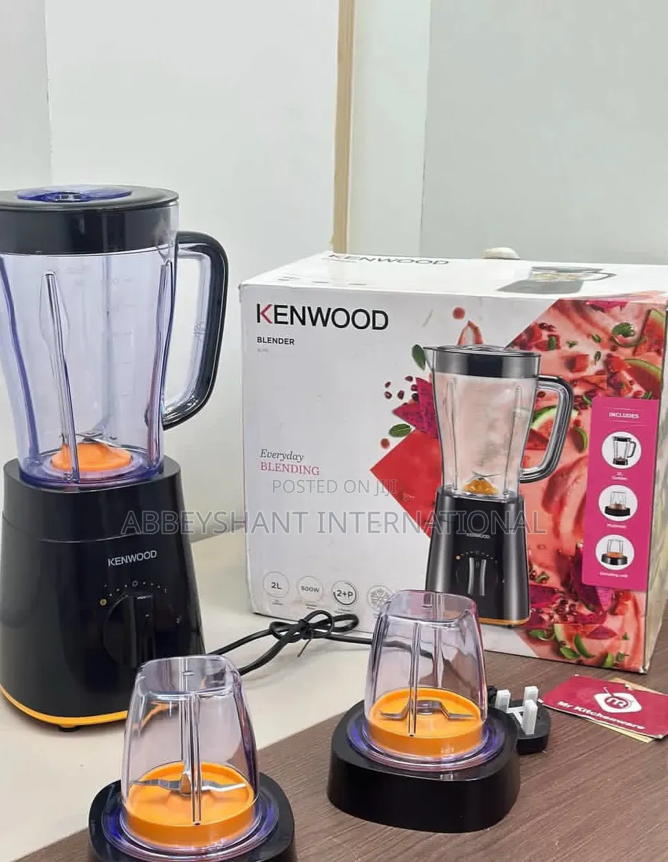 Kenwood Black Blender Set, 2-Liter Jar Grinding/ Kenwood Blender