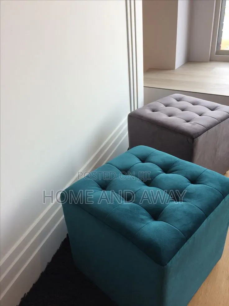 Poufs/Square Pinched Ottoman Poufs in Any Colour/Material 200,000/-