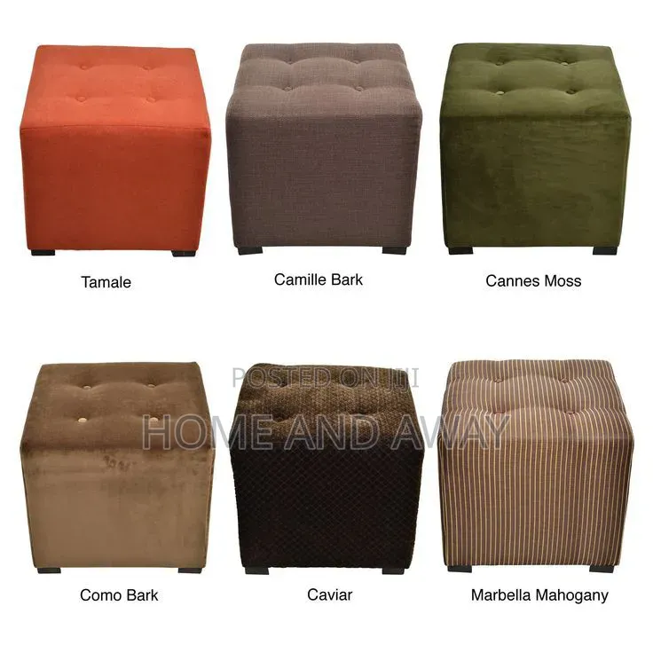 Poufs/Square Pinched Ottoman Poufs in Any Colour/Material 200,000/-