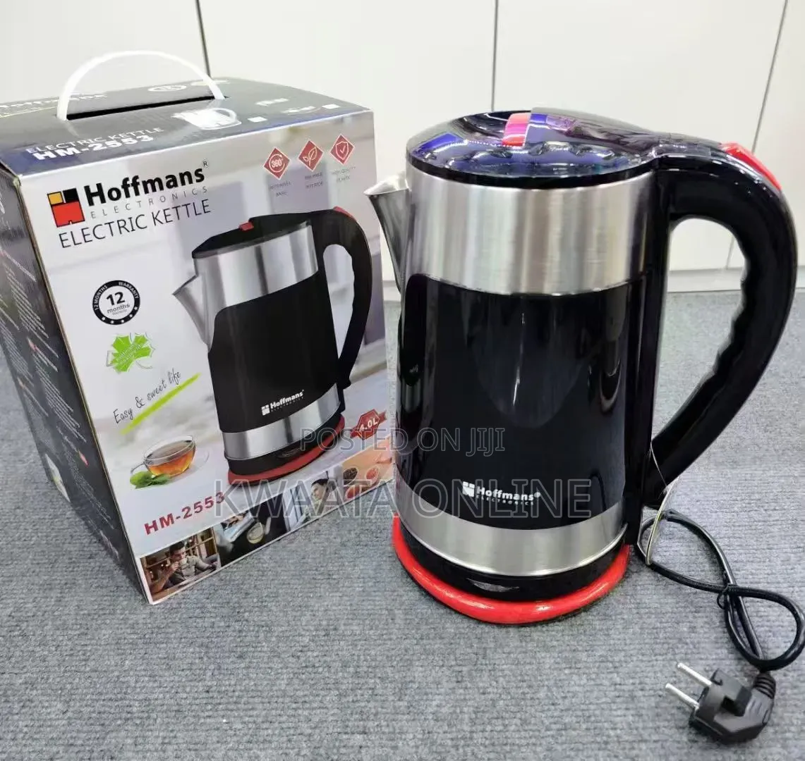 4l Hoffmans Hm-2553 Electric Kettle Double Wall