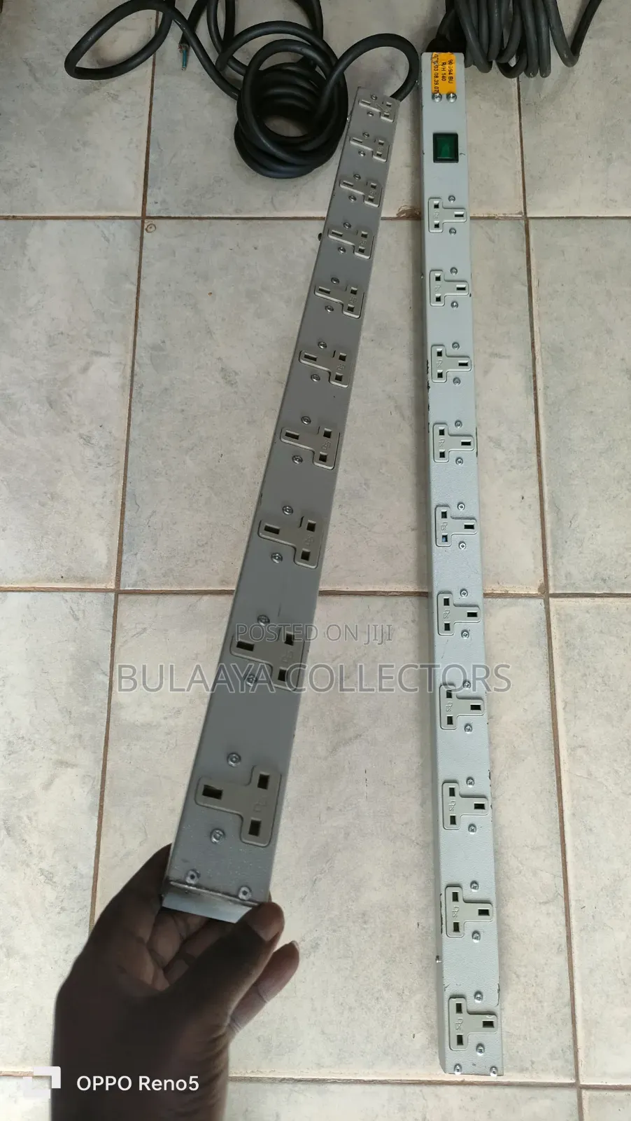 Uk Used Heavy-Duty Metal Power Extension Strips, 10 Ways.