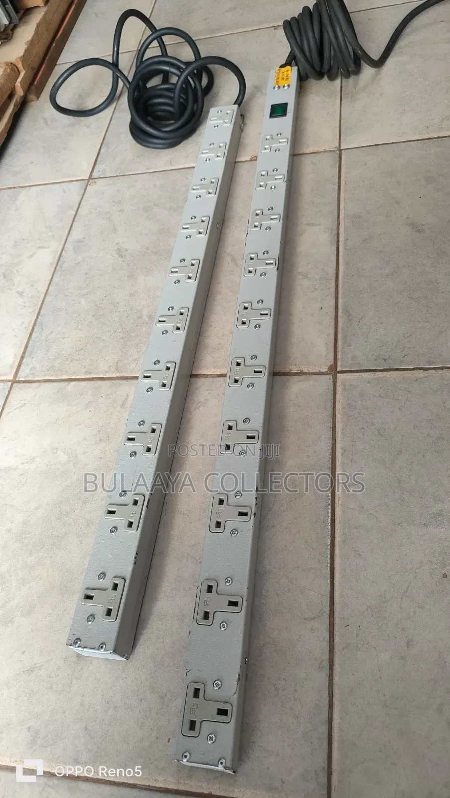 Uk Used Heavy-Duty Metal Power Extension Strips, 10 Ways.