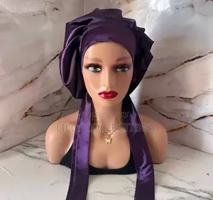 Satin Ribbon Sleeping Bonnet