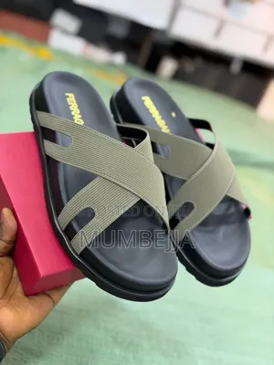 Original Ferragamo Branded Slides.