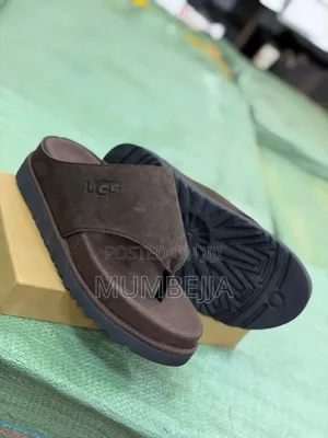 Brown Ugg Slip on Slides