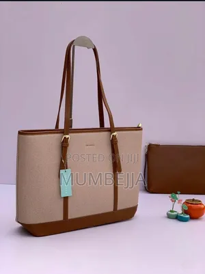Chrisbella Beige Tote Bag