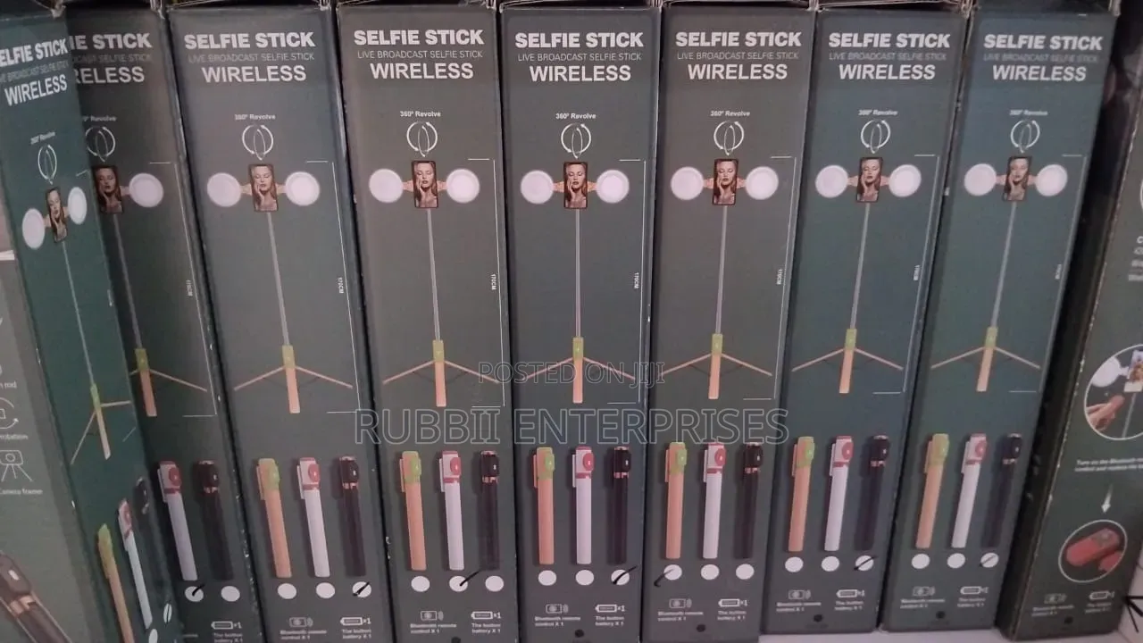 Broadcast Selfie Sticks With Integrated Tripods.