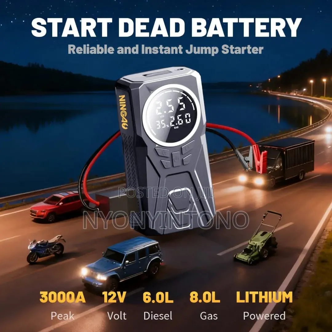 Heavy-Duty Car Jumpstarter for Both Private and Comercial Cars