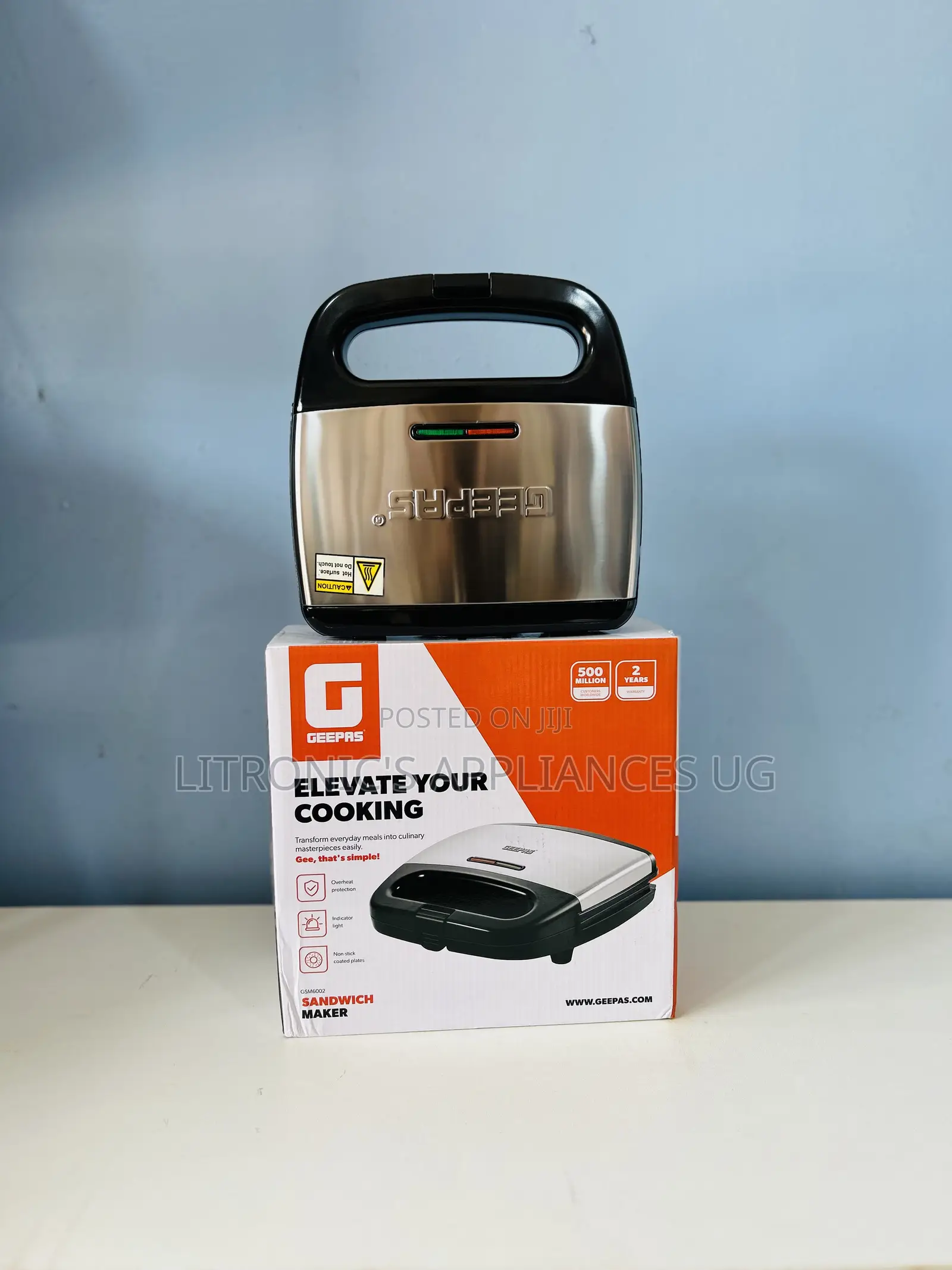 Geepas 2slice Sandwich Maker