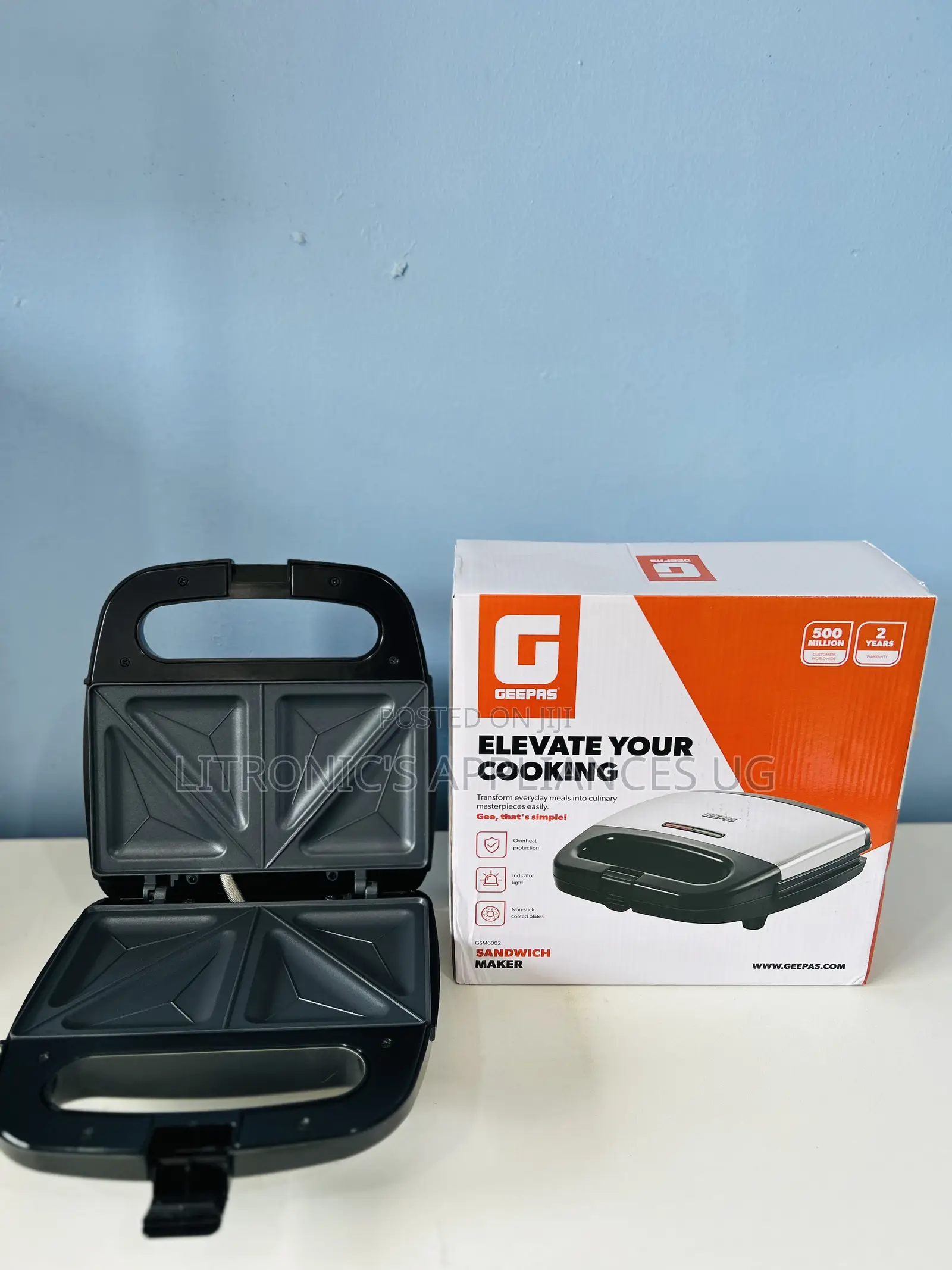 Geepas 2slice Sandwich Maker