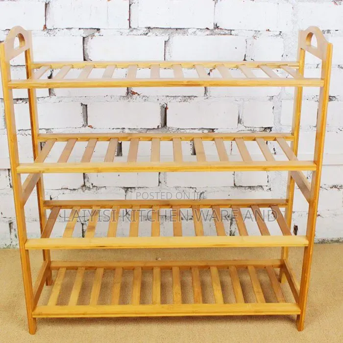 Bamboo Shoe Rack, Wooden