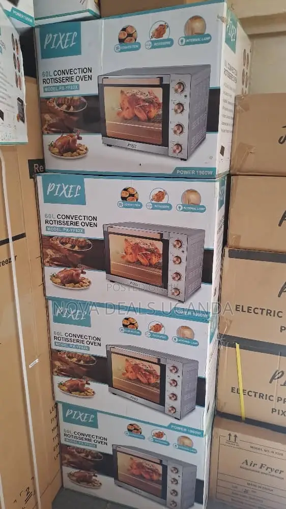 Electric Convection Oven 60l 1900w Rotisserie Grill Home Baking Oven
