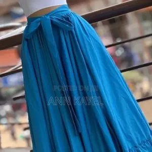 Bohemian Style Floral Print Maxi Skirt - Lightweight Fabric