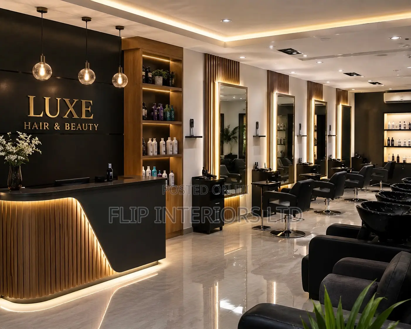 Modern Salon Interior Design Services