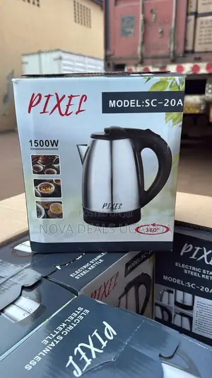 Pixel Electric Kettle 2.0l Stainless Steel Sc20a Automatic Shut-Off