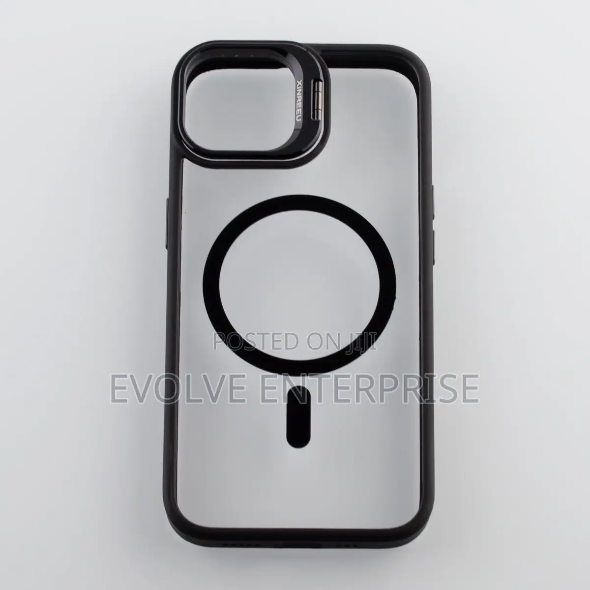 Magsafe Camera Glass Protection Silicone Case for iPhone 14 (Black)