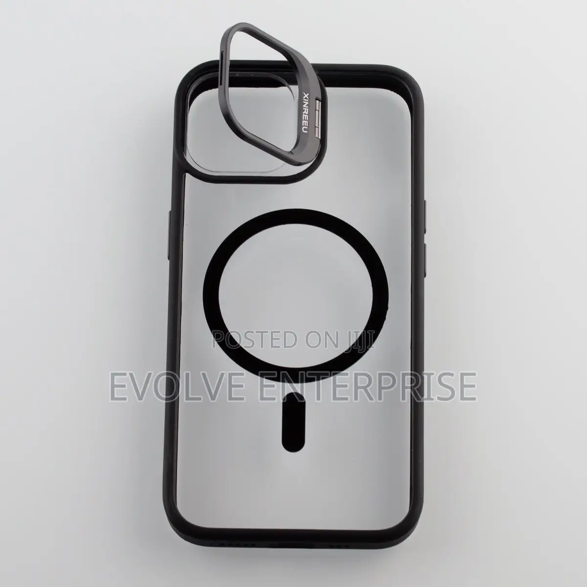 Magsafe Camera Glass Protection Silicone Case for iPhone 14 (Black)