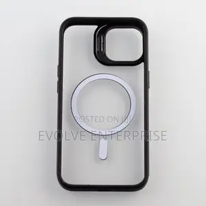 Magsafe Camera Glass Protection Silicone Case for iPhone 14 (Black)