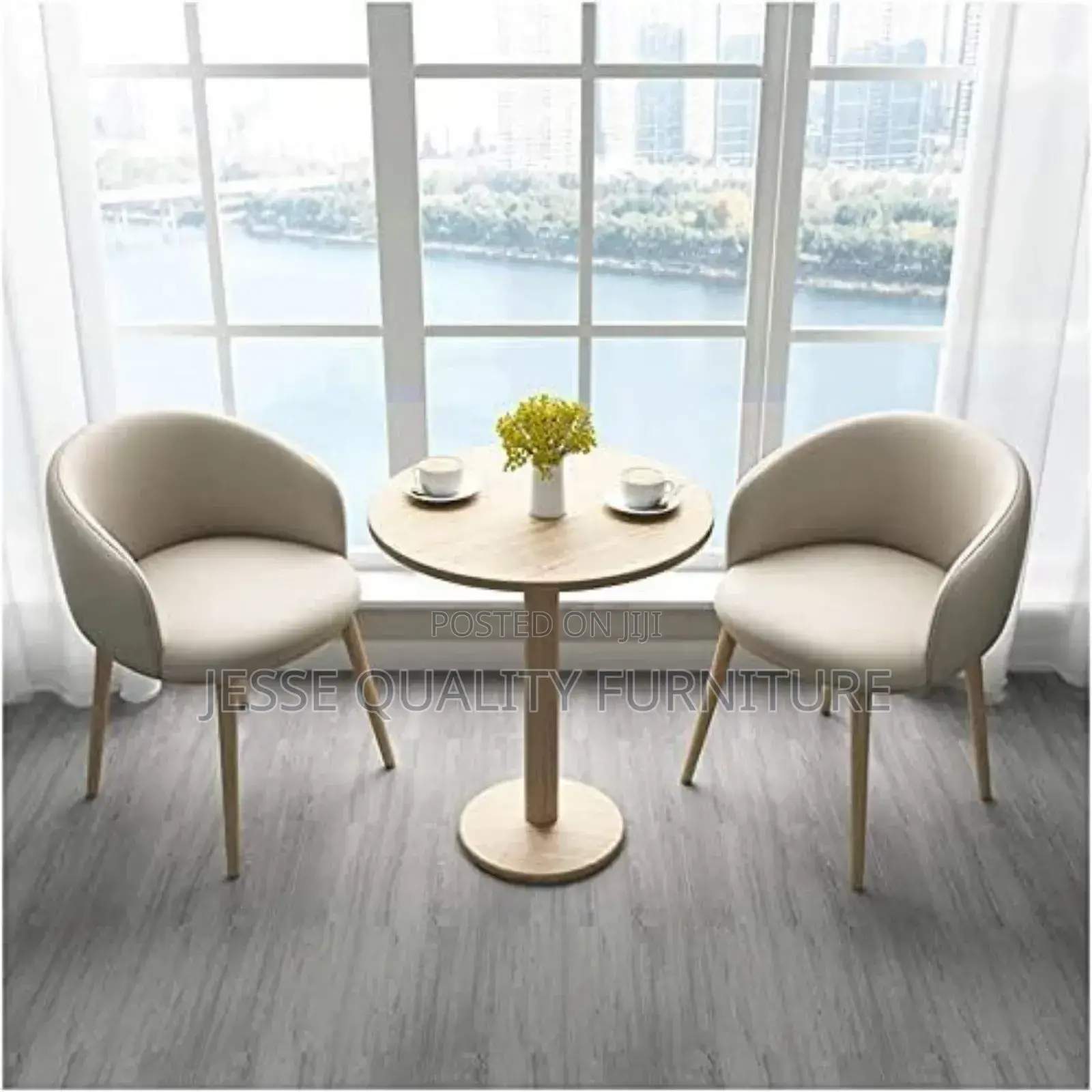 White Fabric Two Seater