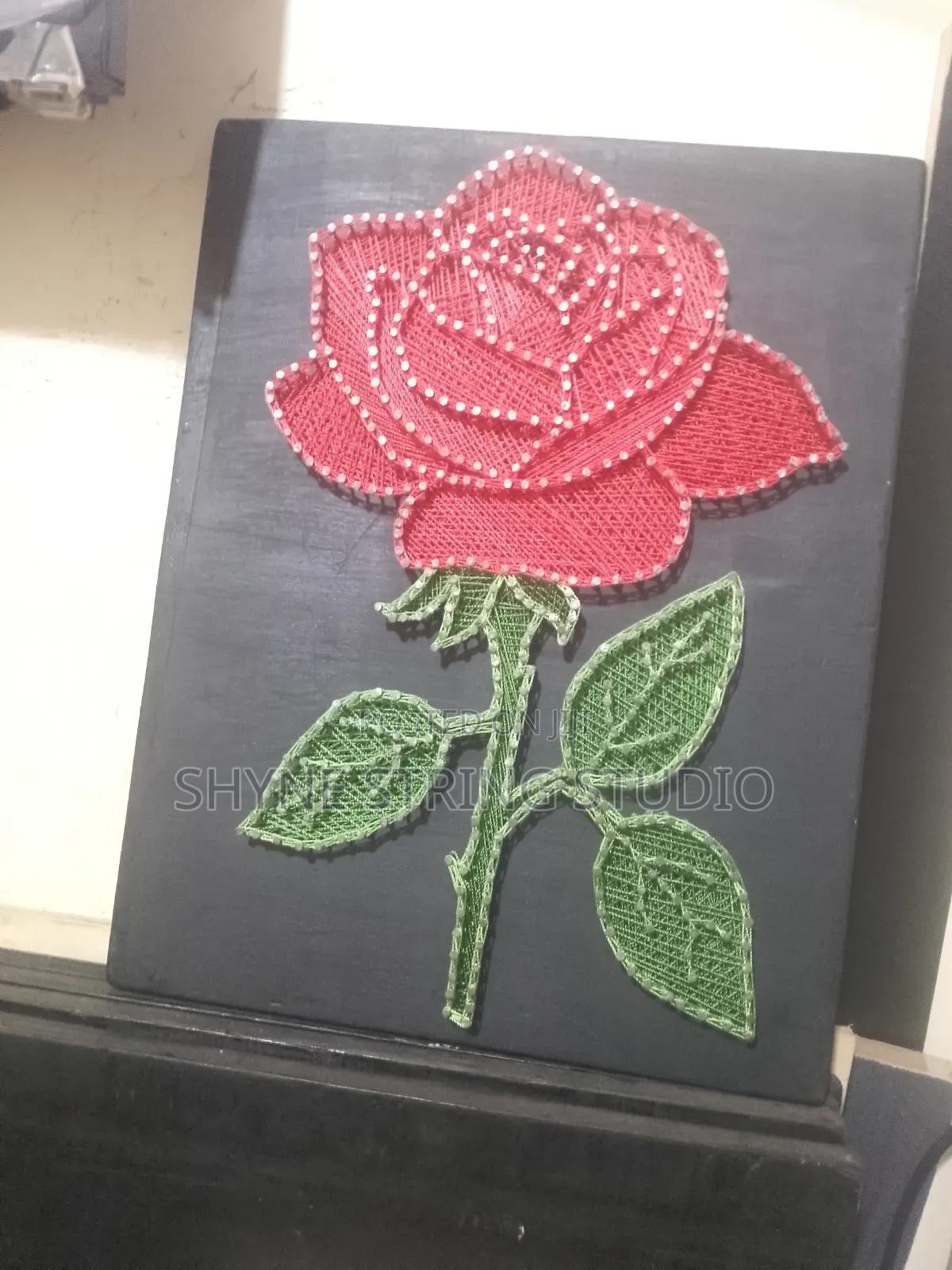 Rose Flower Made Of String