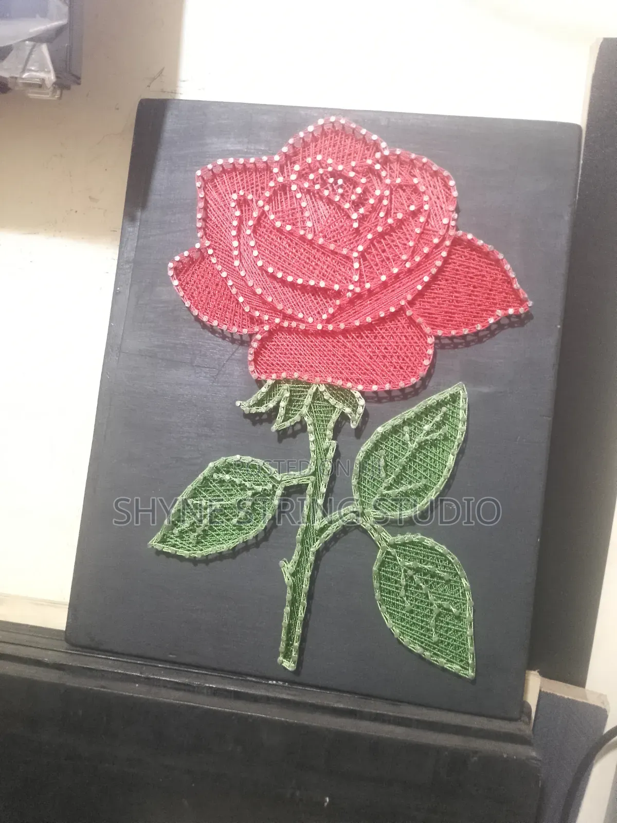 Rose Flower Made Of String
