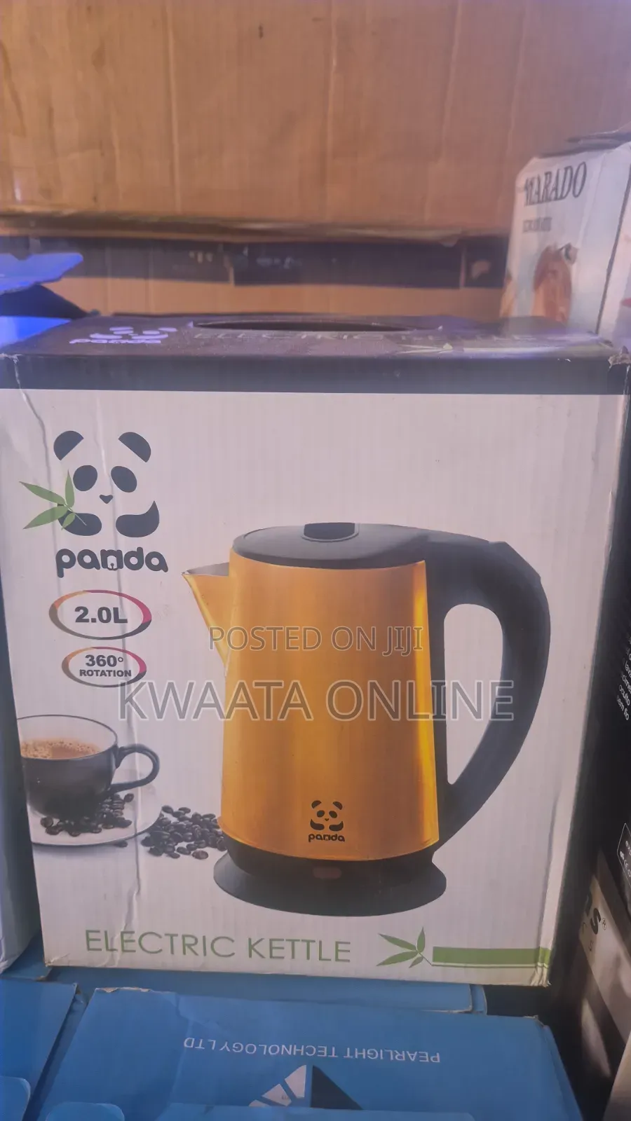 Panda 2l Electric Kettle Stainless Steel-Fast Boil Percolator-Color