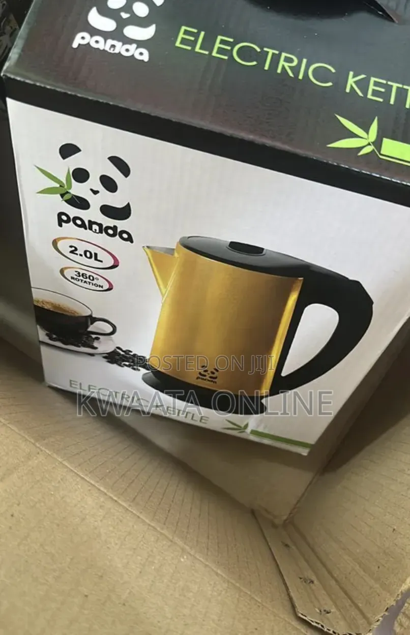 Panda 2l Electric Kettle Stainless Steel-Fast Boil Percolator-Color