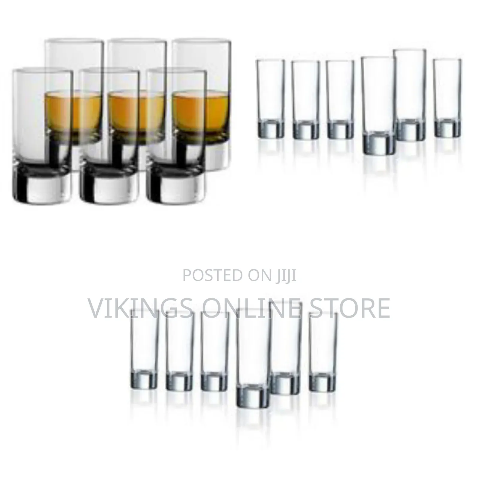 6 Pieces of Long Shot Glasses - Colorless