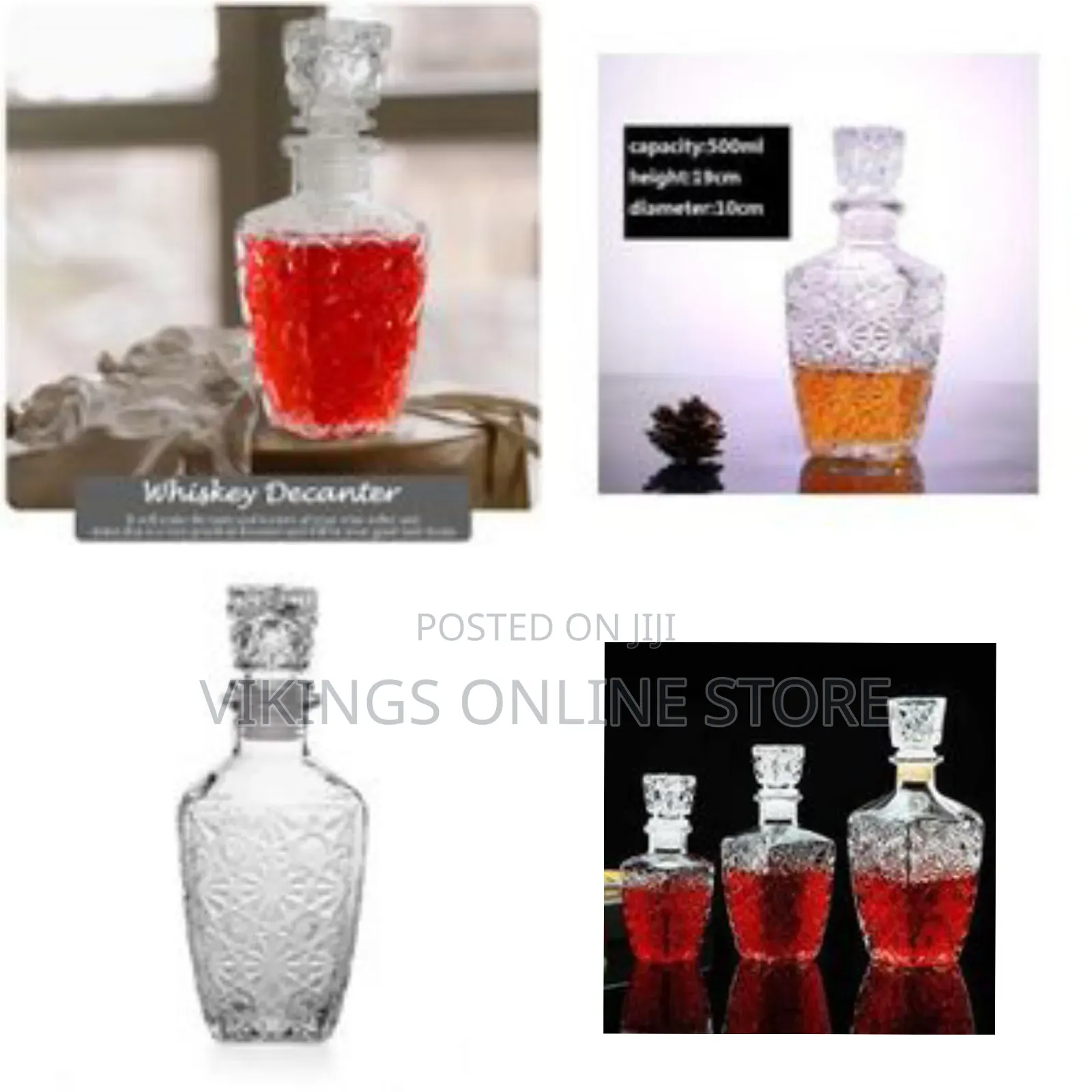 500ml Liquor Wine Breather Drinks Aerator Whiskey Decanter