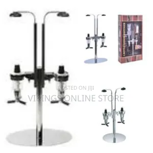 2 Bottle Revolving Bar Butler Drink Liquor Dispenser Stand Alcohol