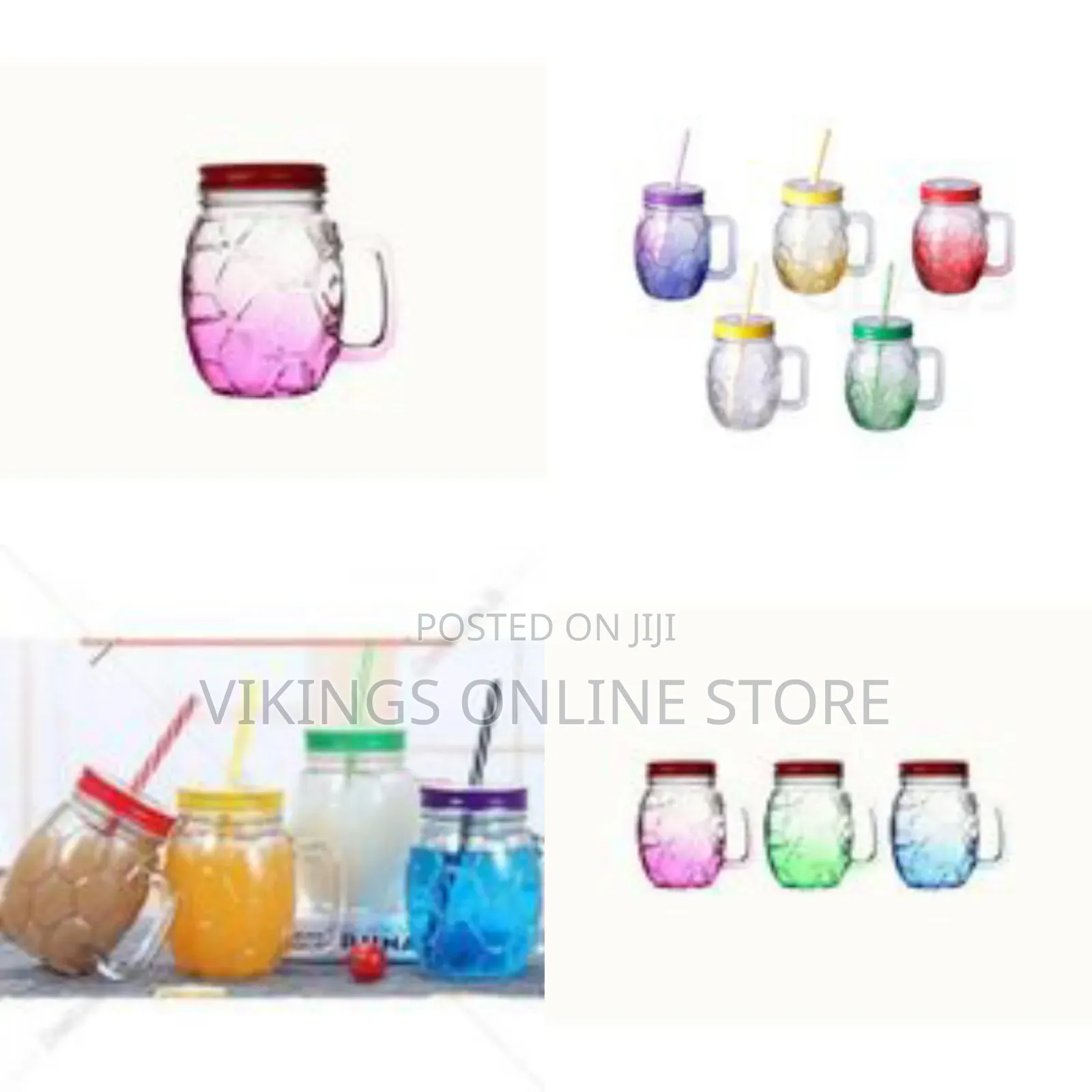 New Design Colored Spraying 500ml 16oz Football Shape Glass Mason Jar