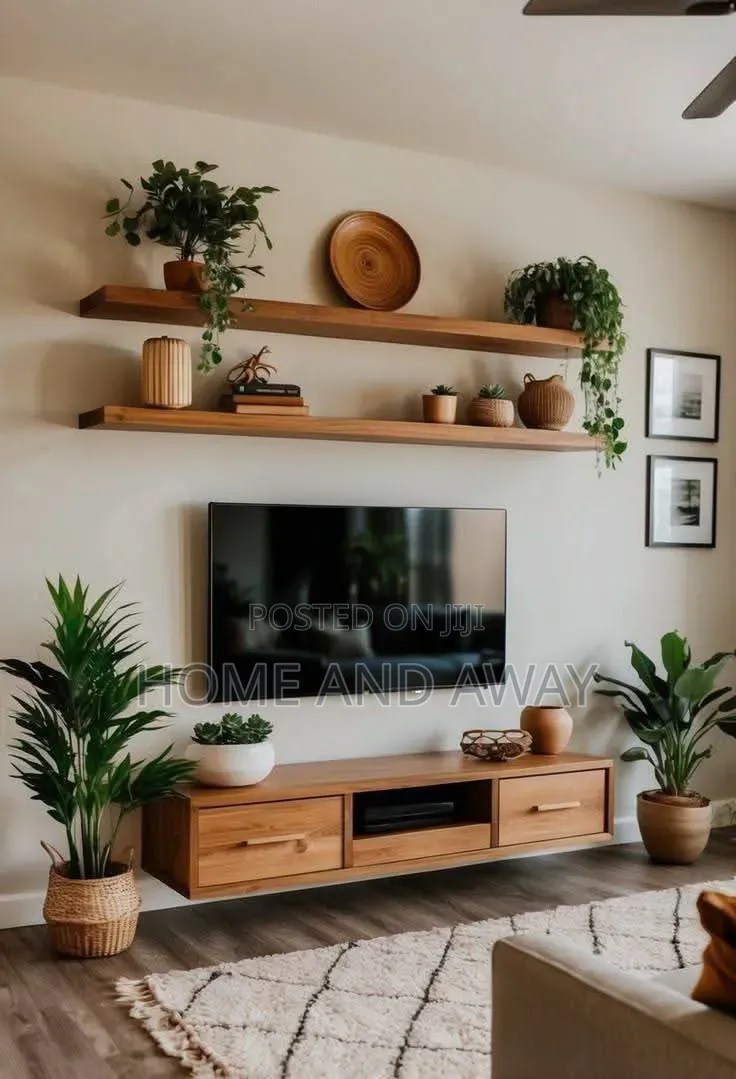 Local Tv Stands With Floating Shelves Plus Installation From 800,000/-