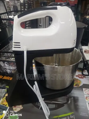 -Speed Stand Mixer With a Detachable Hand Mixer and Stainless Bowl