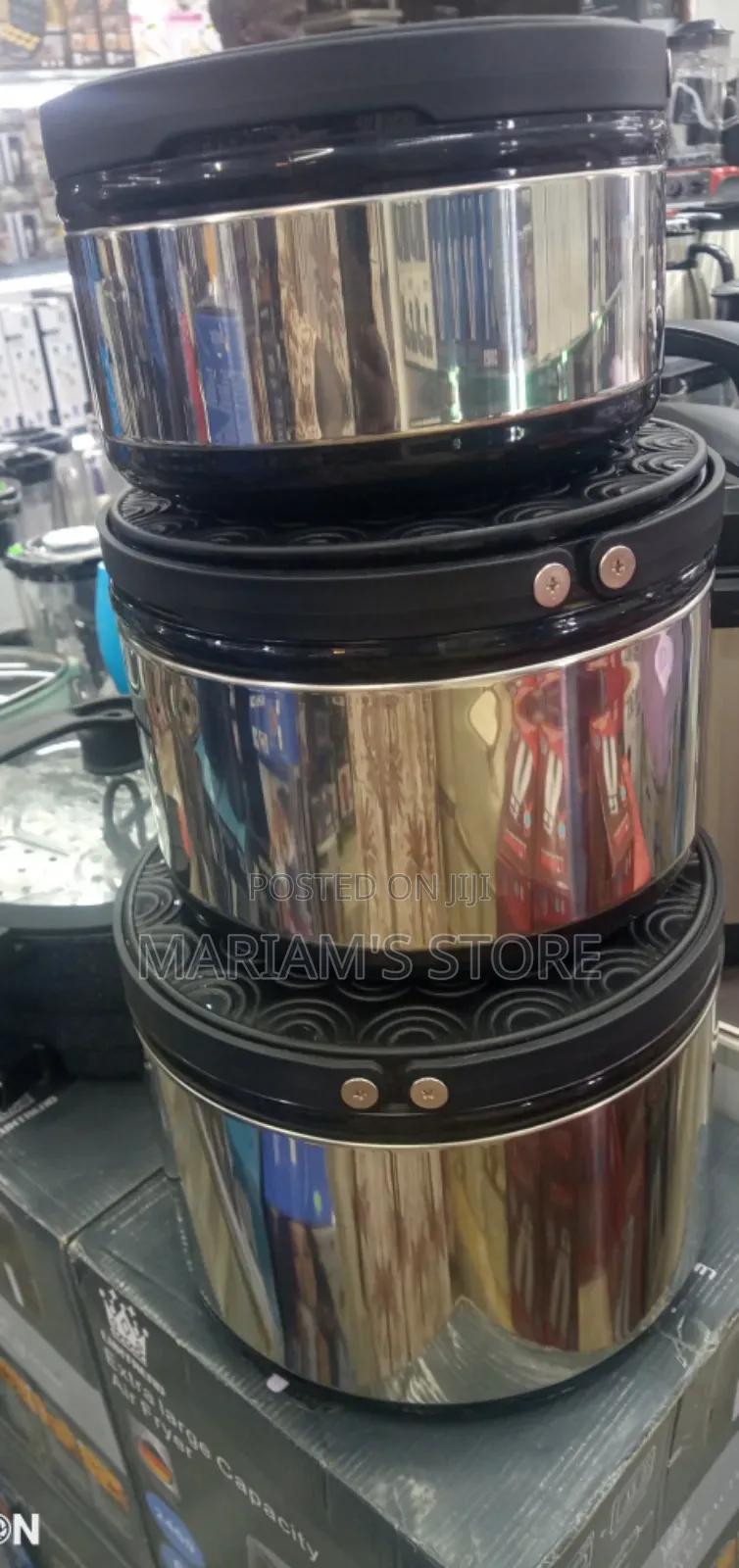 Stainless Steel Insulated Food Warmer Pots, As A 3-piece Set]