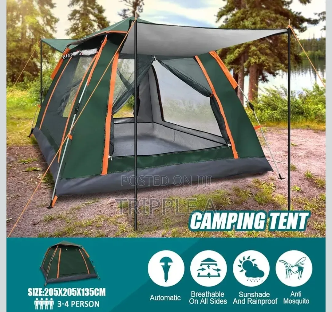 Outdoor Camping Tent for 6 Person Color Vary