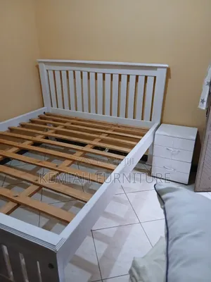 Barcode Bed in White