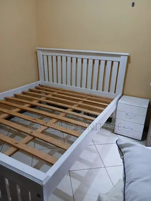 Barcode Bed in White