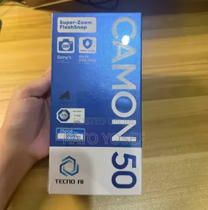 New Tecno Camon 50 256 GB Black