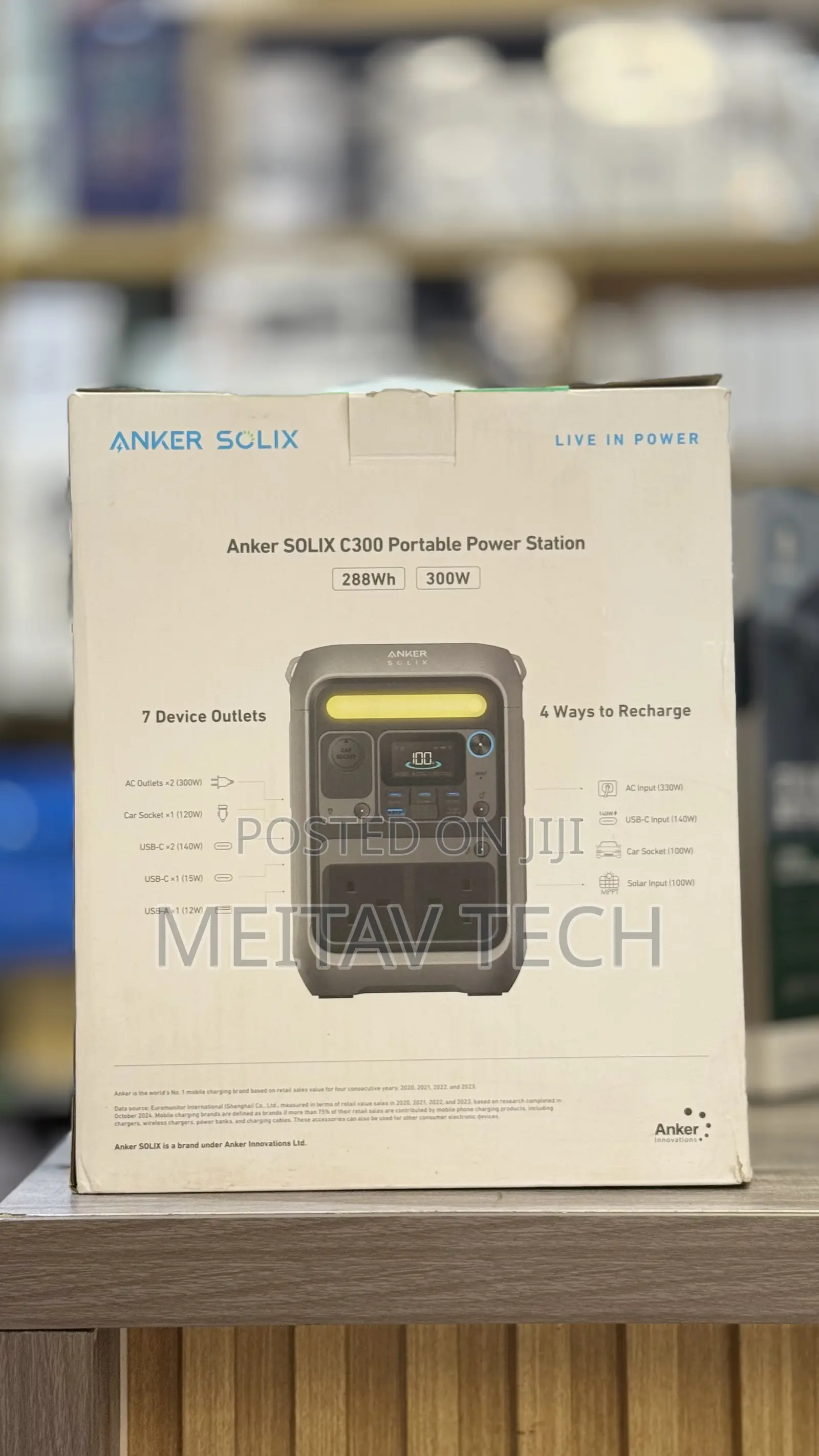 Anker Solix C300x 288wh Portable Power Station 300watts