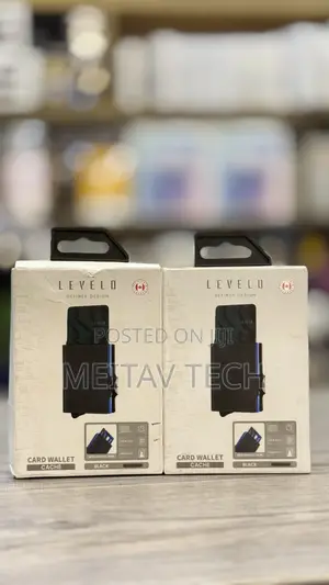 Levelo Card Wallet Cache With Coin Slot, Money Slot