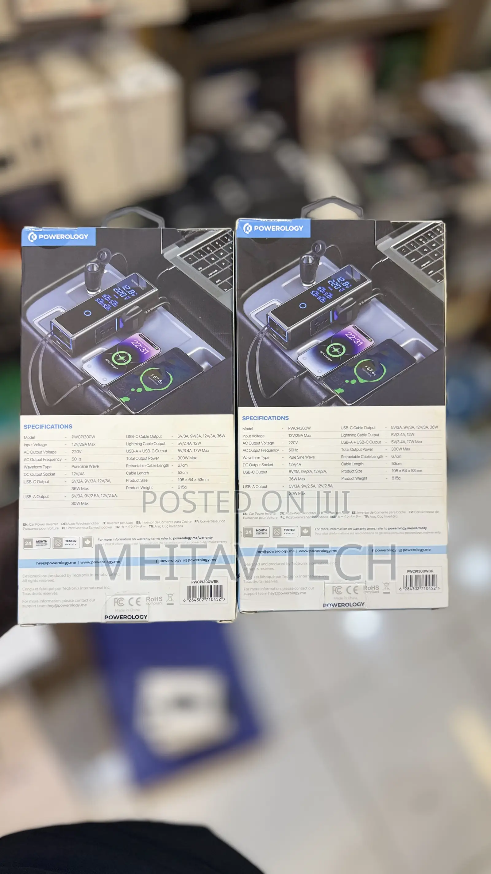 Car Power Inverter With Digital Display