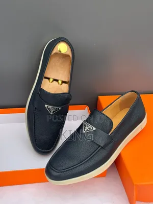 Navy, Black, Brown Suede Prada Loafers