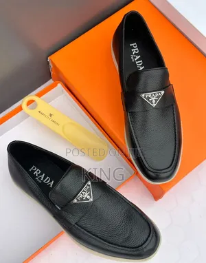 Navy, Black, Brown Suede Prada Loafers