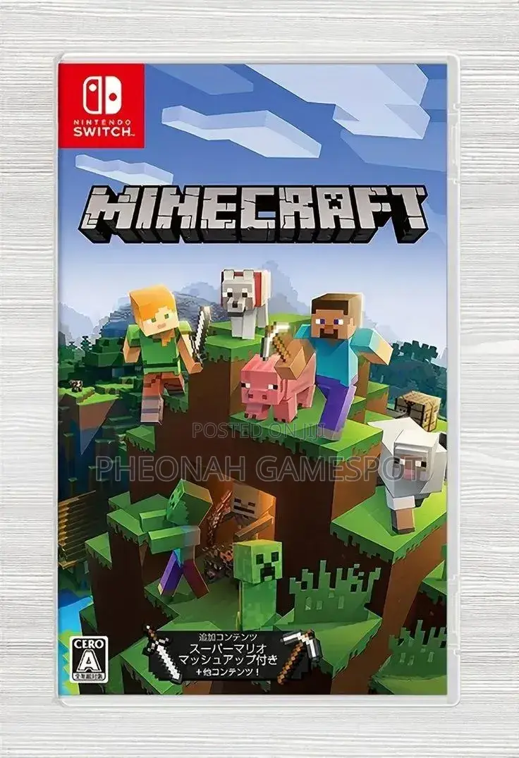 Minecraft Game for Nintendo Switch: Build a Kingdom on the Move.