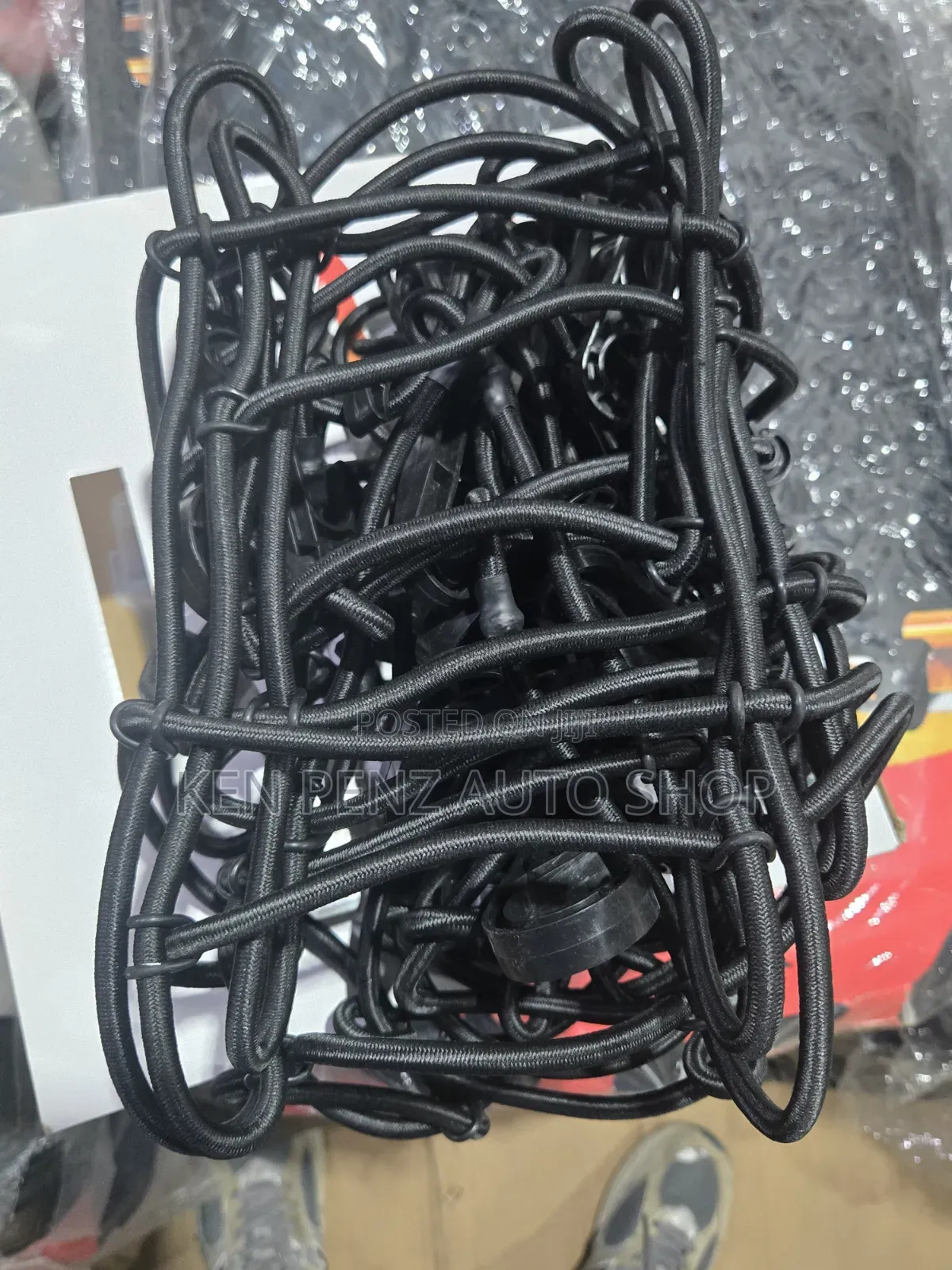 Car Cargo Net for Securing Cargo on Pickup Trucks