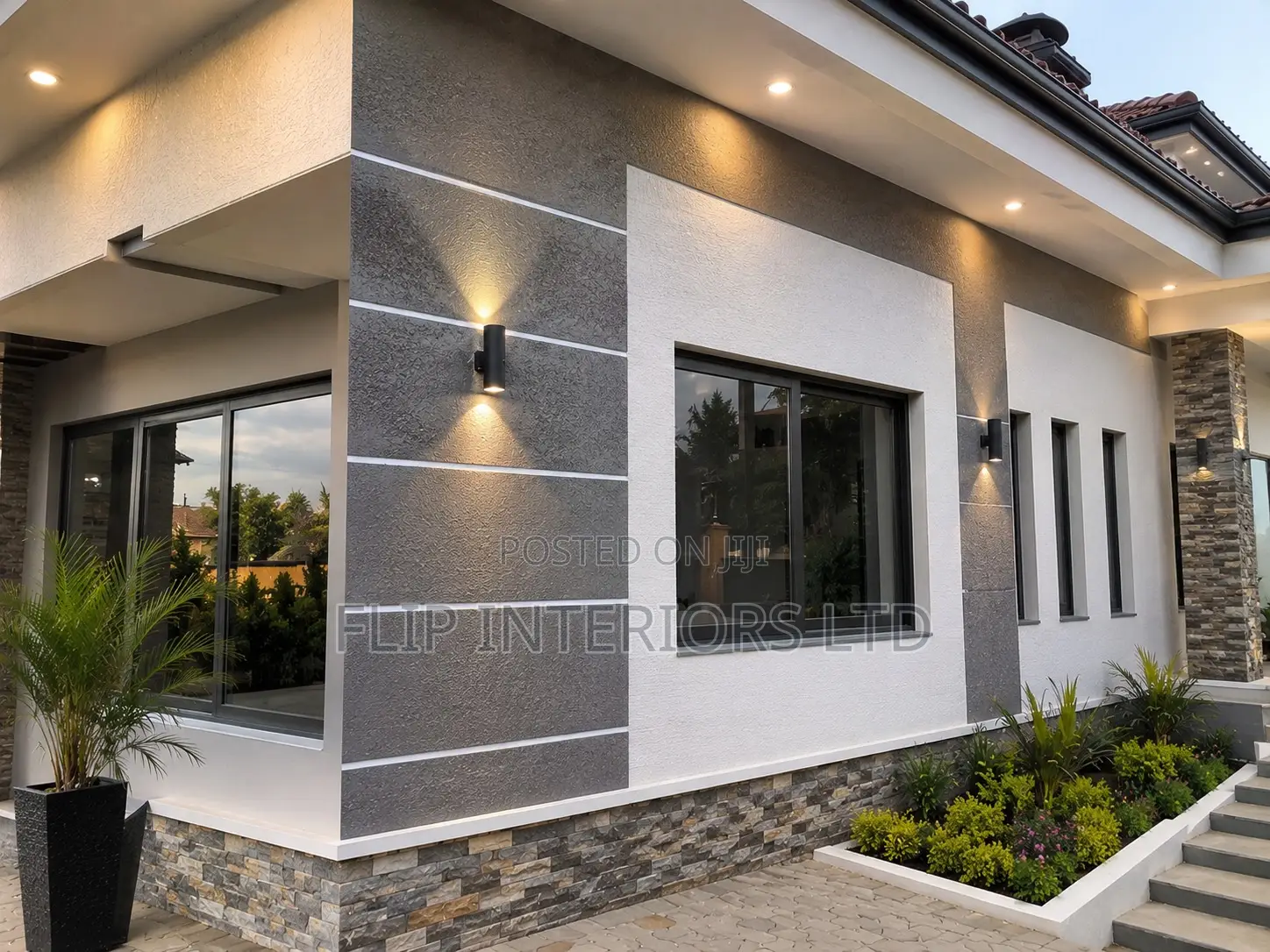 Contemporary Outdoor Wall Finishes