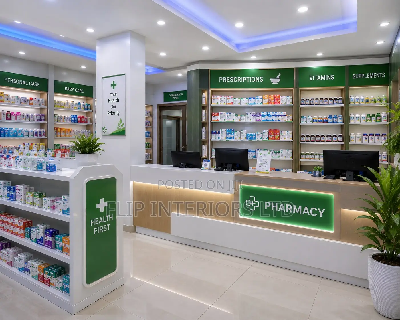 Luxury Pharmacy Interior Design Renovation Services