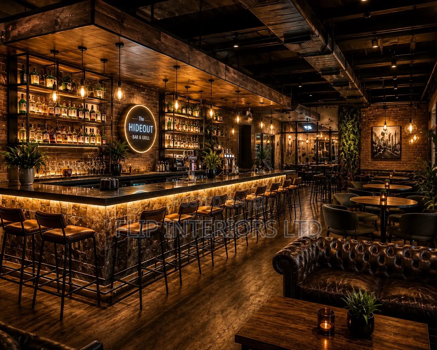 Luxury Lounge Bar Interior Design Services